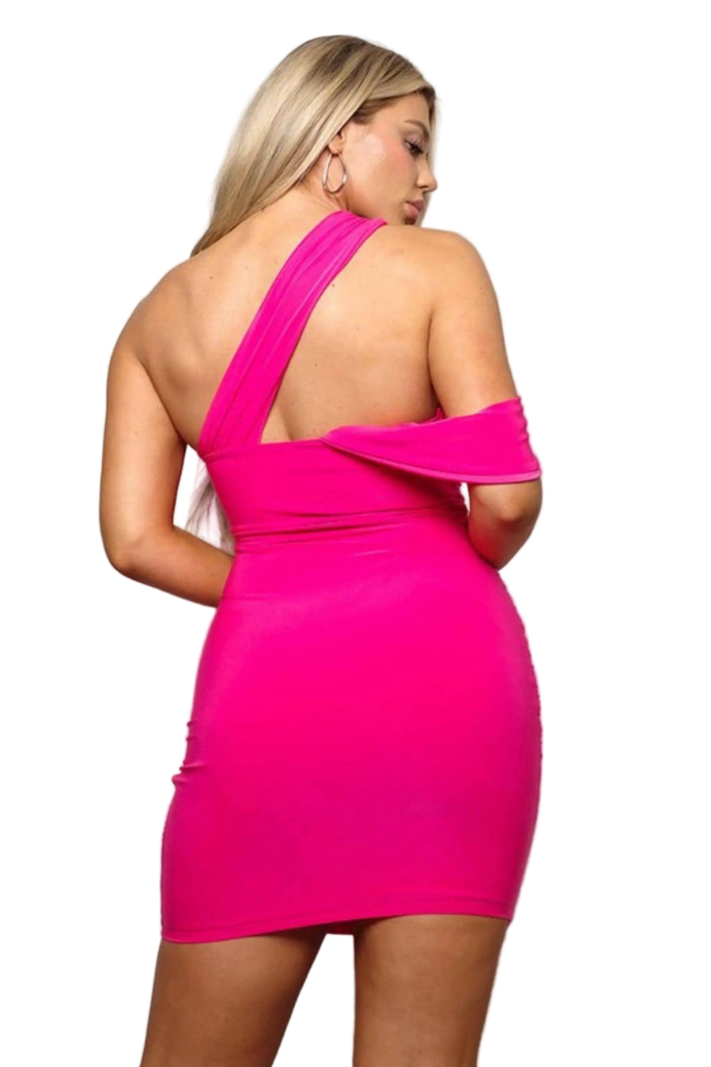SEI NIGHT ASYMMETRIC DRAPED MINI DRESS Dress Epicplacess   