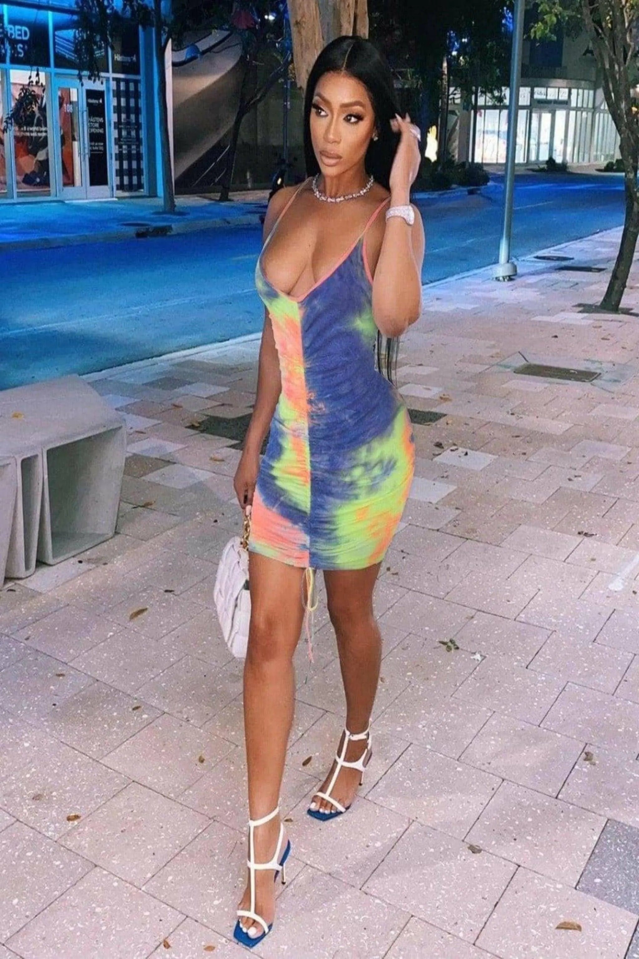 Slick Summer Nights Printed Mini Dress dress Epicplacess   