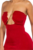 Slinky Invisible Strap Midi Dress - Epicplacess