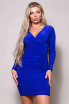 Steph Crossover Front Midi Dress