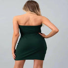 Tube Front Button And Tie Midi Dress Dress Epicplacess   
