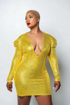 Shiny Making My Way Cute Mini Dress Dress Epicplacess Yellow S 