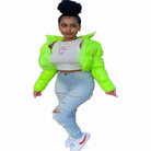 This Puffer Texture Latex Jacket jacket Epicplacess green S United States