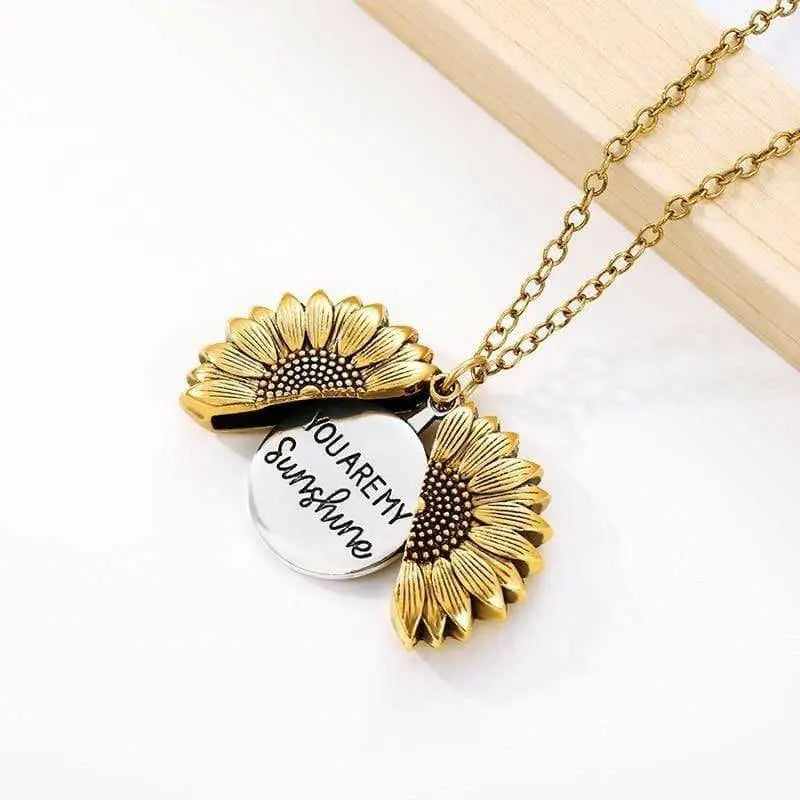 Holy Grail Sunflower GOLD Pendant Necklaces Jewelry Epicplacess Gold United States 