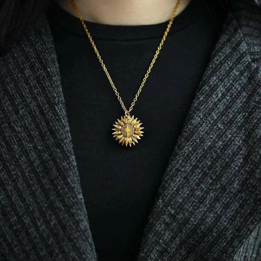 Holy Grail Sunflower GOLD Pendant Necklaces Jewelry Epicplacess   