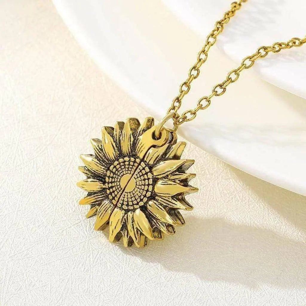 Holy Grail Sunflower GOLD Pendant Necklaces Jewelry Epicplacess   