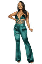 Band Waist Poplin Velvet Jumpsuits jumpsuits Epicplacess   