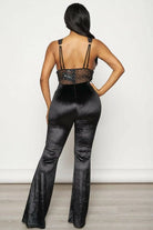 Band Waist Poplin Velvet Jumpsuits jumpsuits Epicplacess   