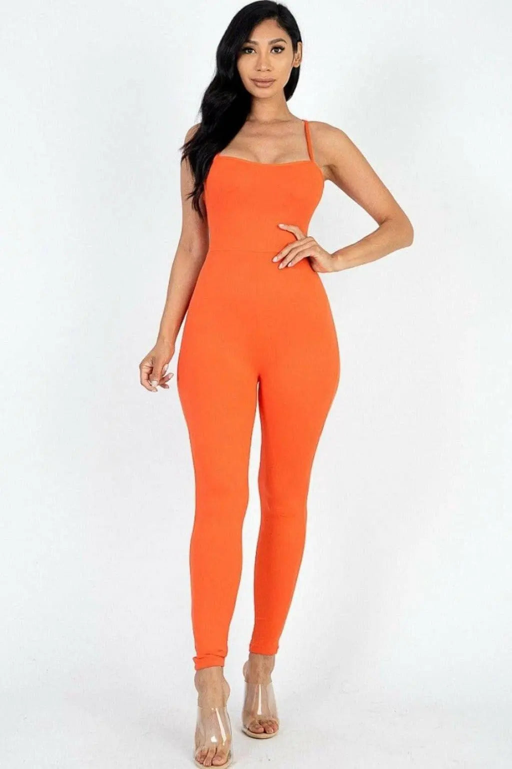 CRISS Women's  Linen Cotton Jumpsuits jumpsuits Epicplacess S Orange 