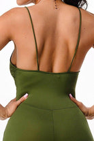 Spaghetti Strap V Front Lace Up Jumpsuits jumpsuits Epicplacess   