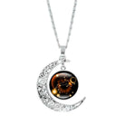 Crescent Moon Elegant Necklaces Necklaces Epicplacess Orange  
