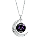 Crescent Moon Elegant Necklaces Necklaces Epicplacess Purple  