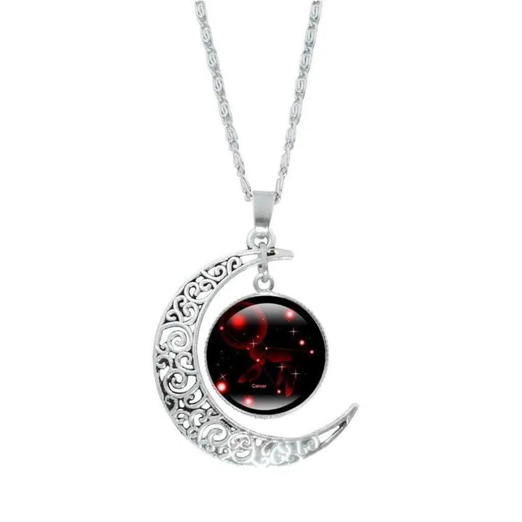 Crescent Moon Elegant Necklaces Necklaces Epicplacess Red  