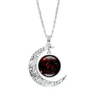 Crescent Moon Elegant Necklaces Necklaces Epicplacess Red  