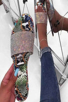 Multicolor flat sandals - Epicplacess