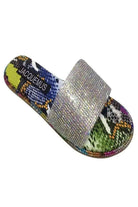 Multicolor flat sandals front view - Epicplacess