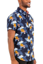 Hudson Hawaiian Print Button Shirt shirt Epicplacess   
