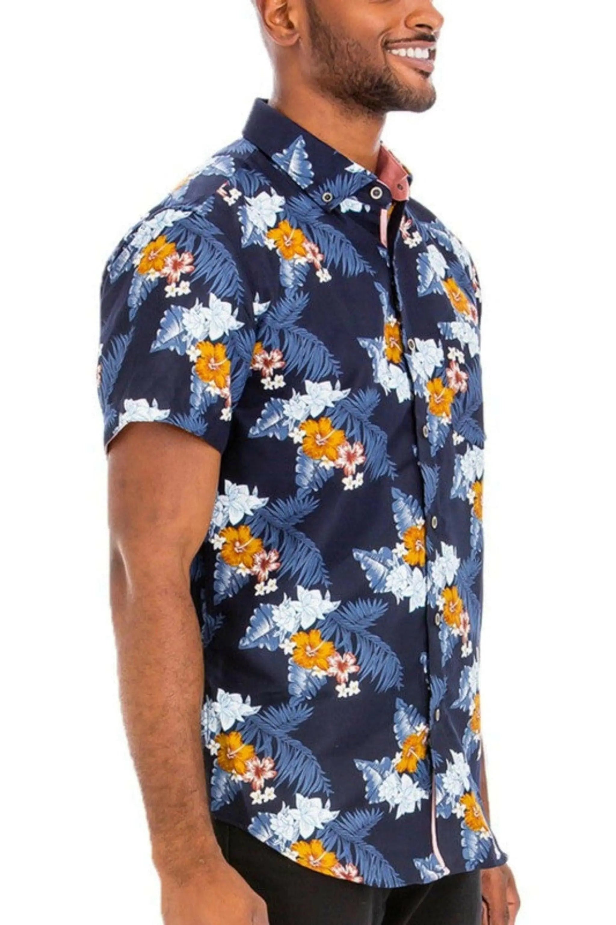 Hudson Hawaiian Print Button Shirt shirt Epicplacess   