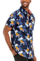 Hudson Hawaiian Print Button Shirt shirt Epicplacess Small Multi United States