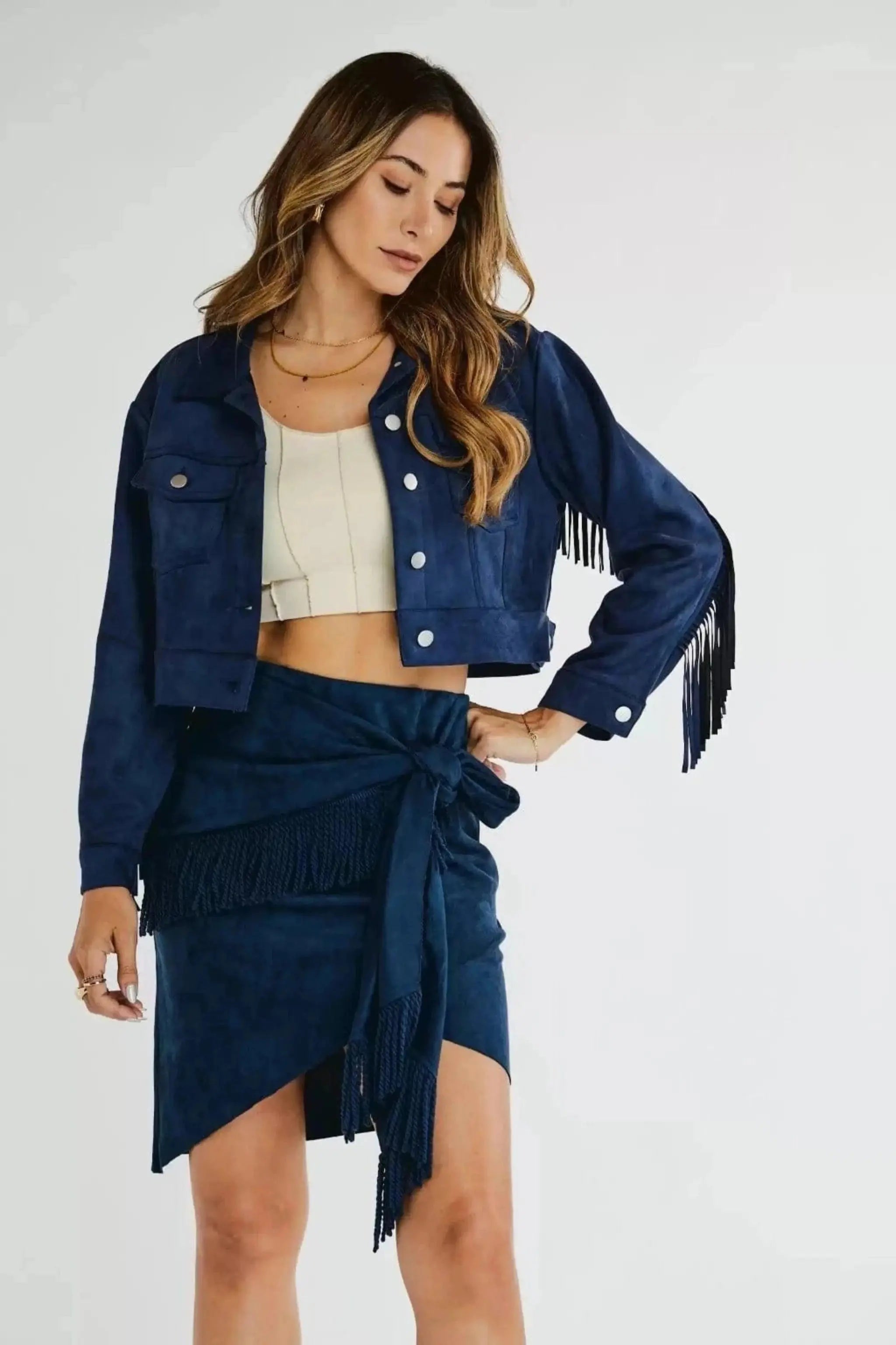 LOWER PART FRINGED MINI SKIRTS skirts Epicplacess   