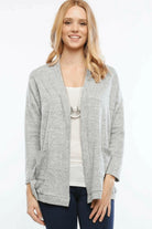 Princess Notched Brushed cardigan sweater Epicplacess   