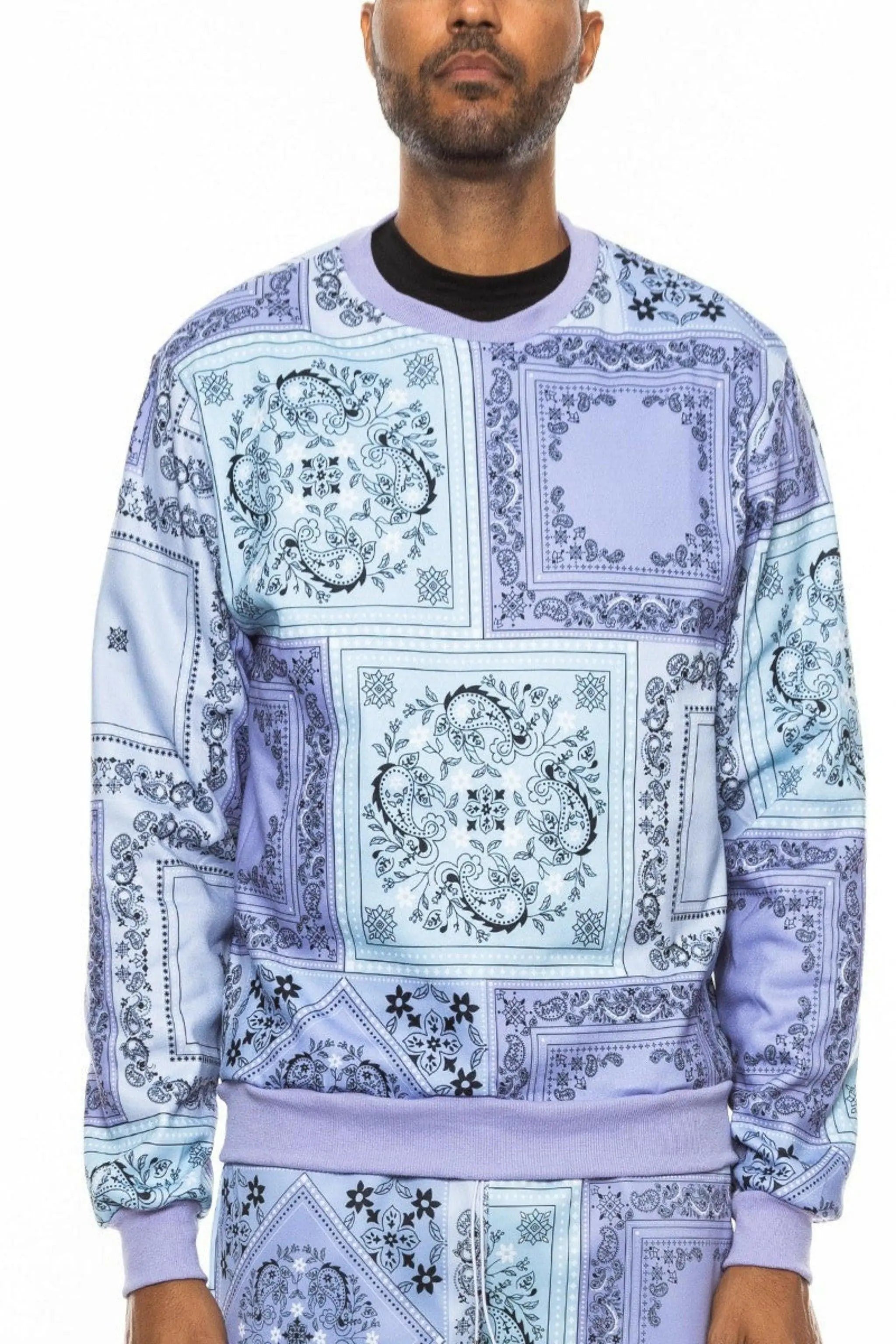 Paisley Epic Bandana Print Sweater sweaters Epicplacess   