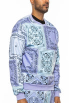 Paisley Epic Bandana Print Sweater sweaters Epicplacess Small Lavender 