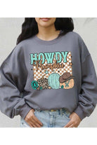 PUMPKIN FLEECE GRAPHIC TEDDY SWEATER SWEATSHIRT Epicplacess Medium Gray 