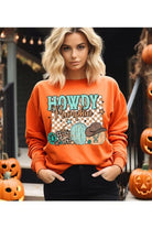 PUMPKIN FLEECE GRAPHIC TEDDY SWEATER SWEATSHIRT Epicplacess Medium Orange 