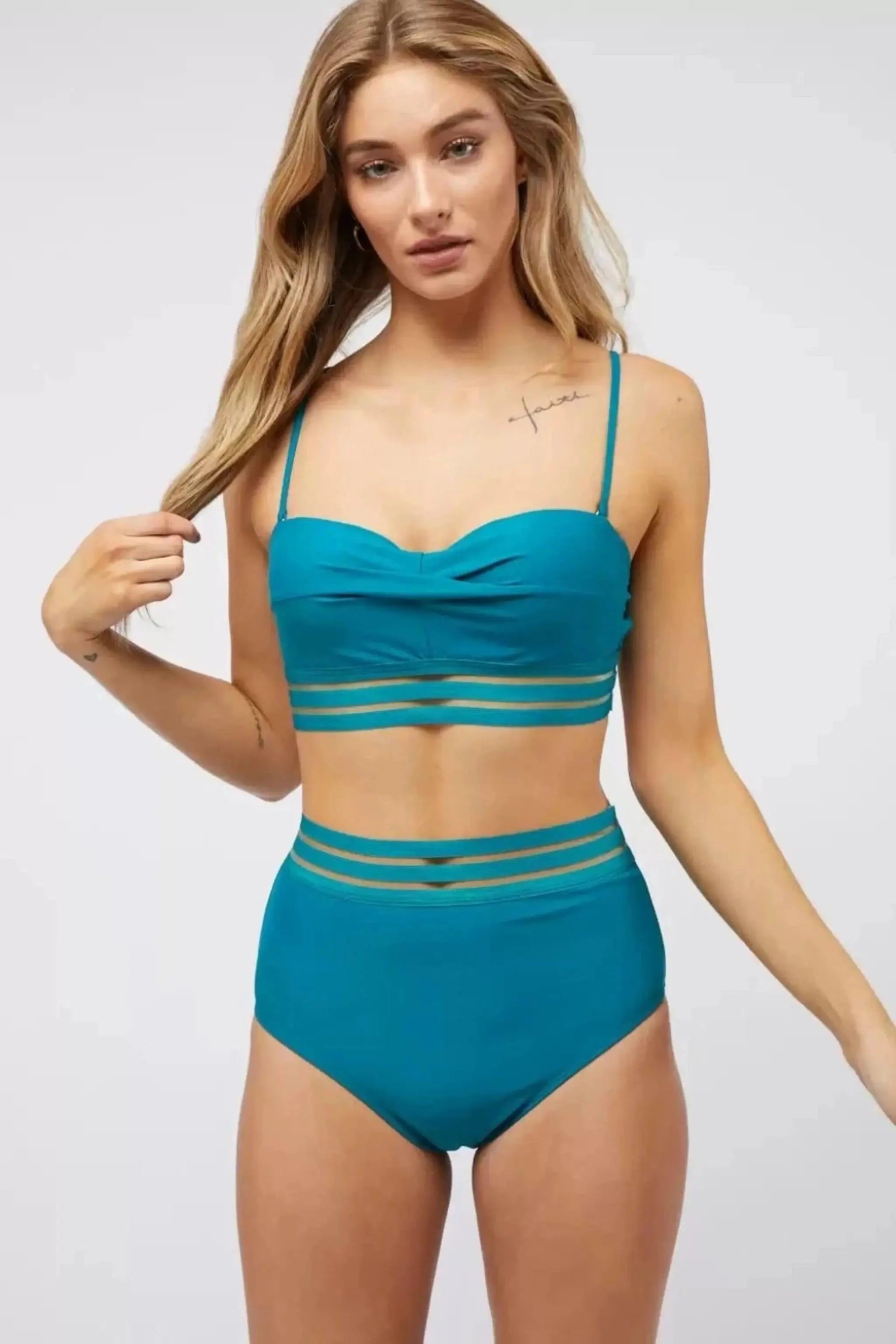 Leia Laced Two Piece Swimwear SWIMSUITS Epicplacess   