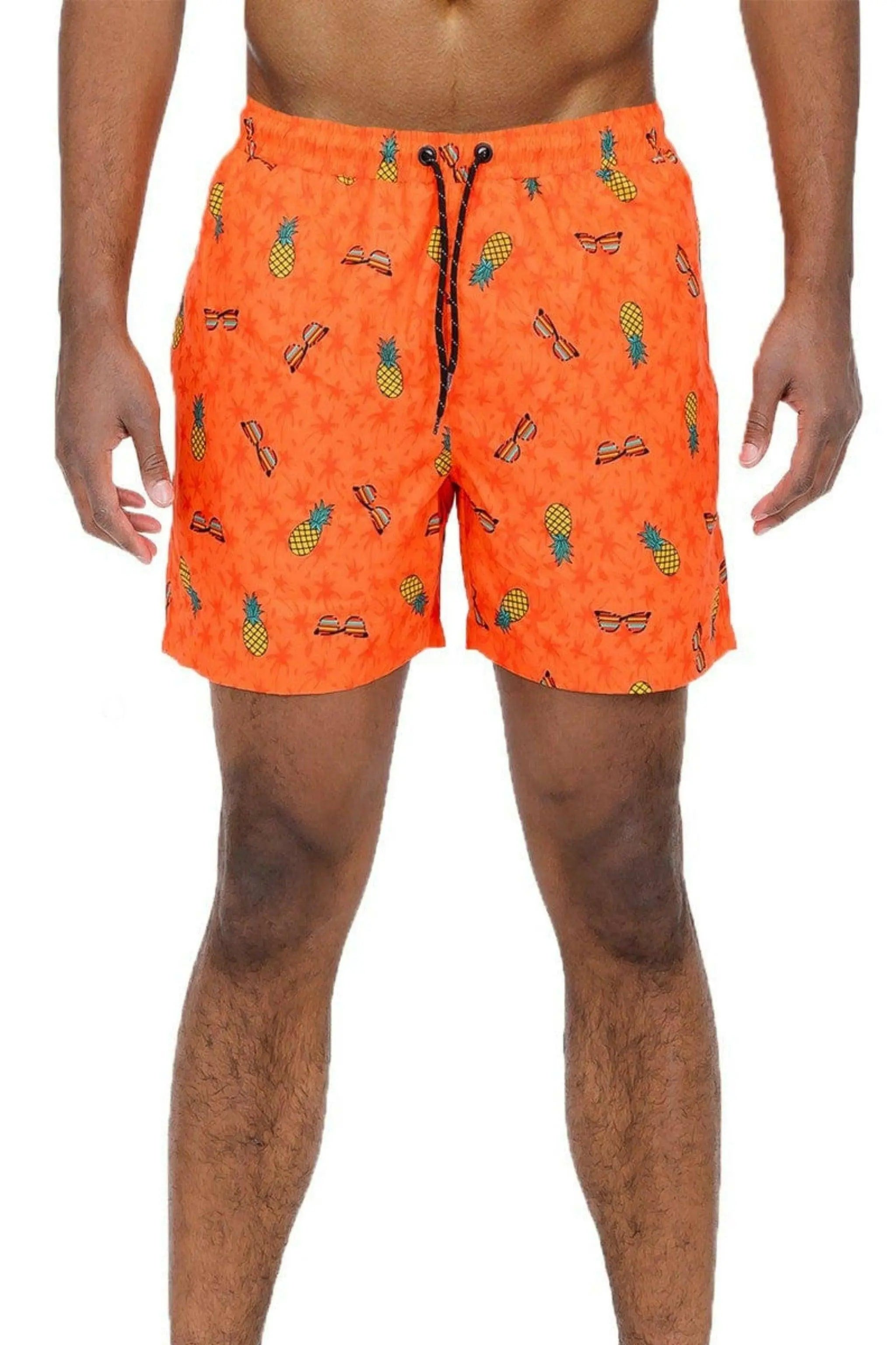 Pineapple Brief Tropical Print Swimwear Swimwear Epicplacess Orange MEDIUM UNITED STATES