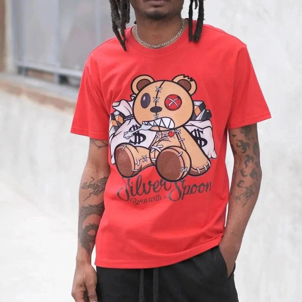 Born With A Silver Spoon t-shirt-Red T Shirt Epicplacess   