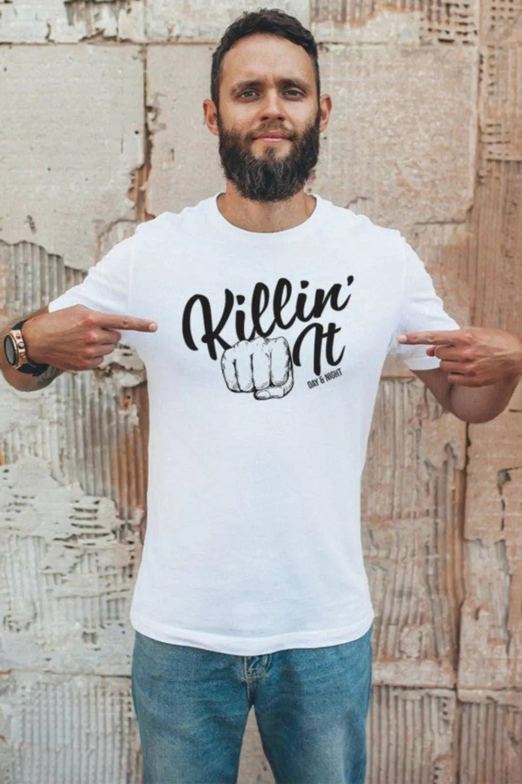 Killin It Fist Day And Night T-shirts T Shirts Epicplacess   