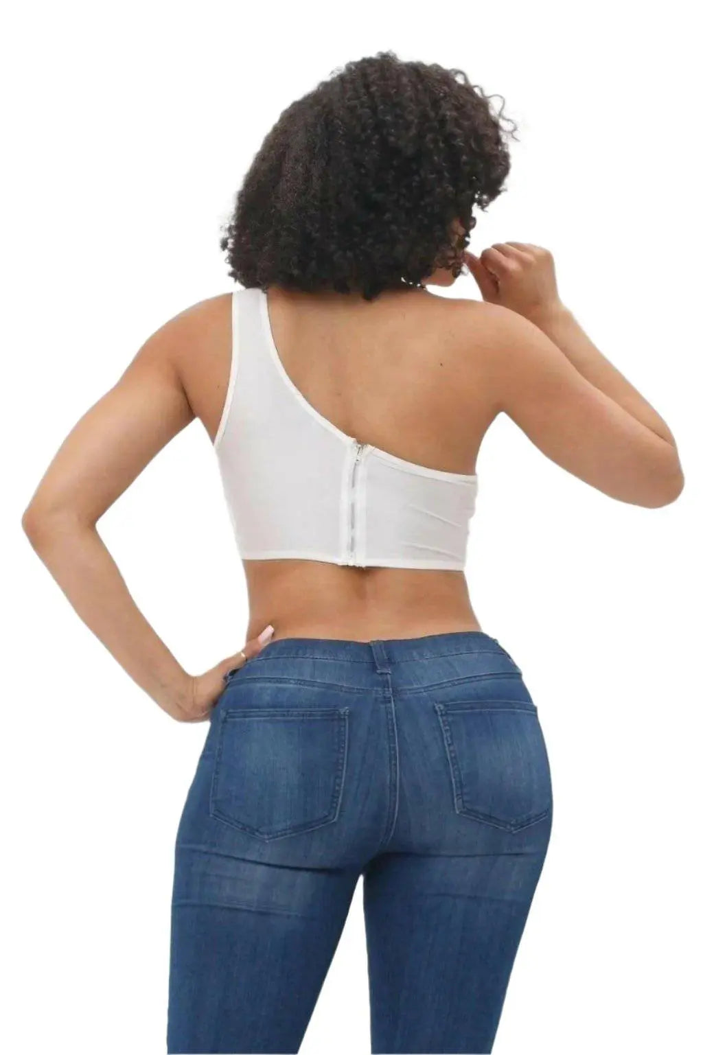 Bodice Corset Style One Shoulder Tops tops Epicplacess   