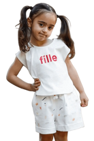 Fille Off White Textured Tops tops Epicplacess   