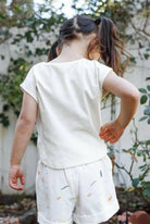 Fille Off White Textured Tops tops Epicplacess   