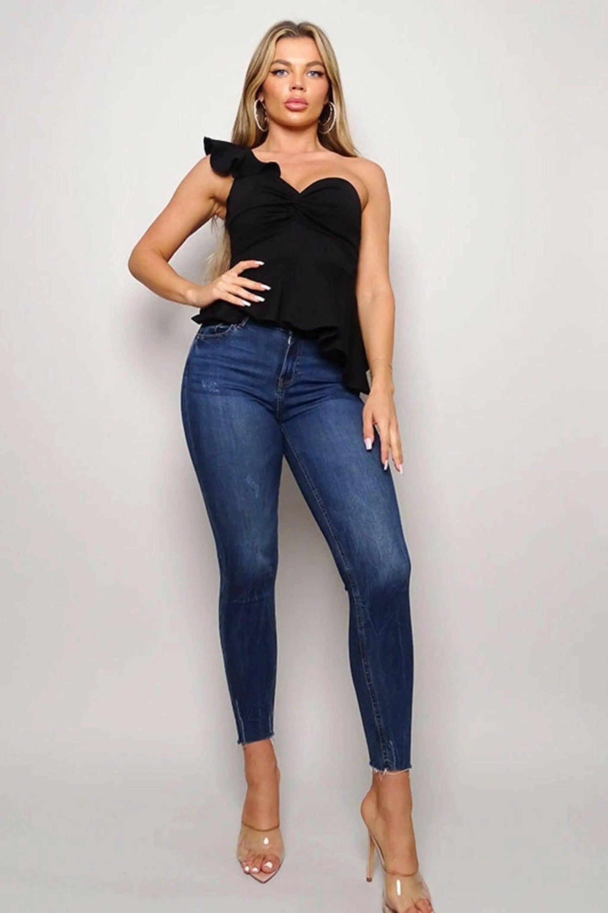 Ruffle Me Classy Peplum Tops tops Epicplacess   