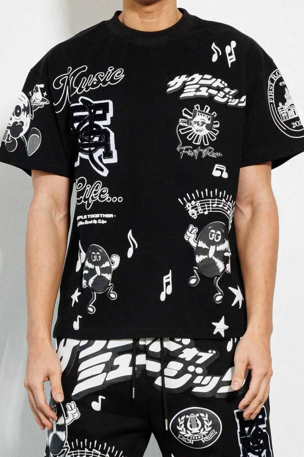 Epic Sound Of Music Graphic Tee Tracksuits Epicplacess S Black 