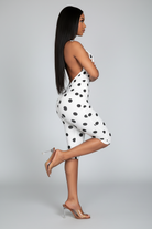 Polka Dot Halter Jumpsuit - Studio Side Enhanced
