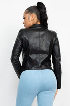 Rider Aftermath Coated Moto Leather Jacket - Epicplacess