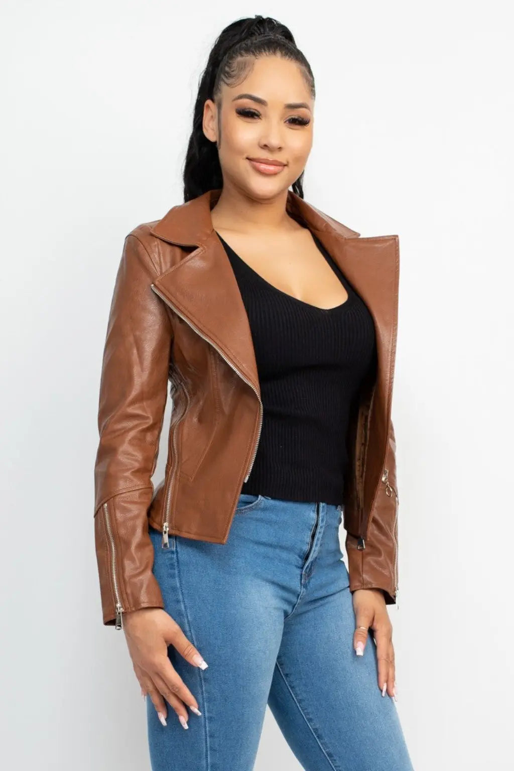 Rider Aftermath Coated Moto Leather Jacket - Epicplacess