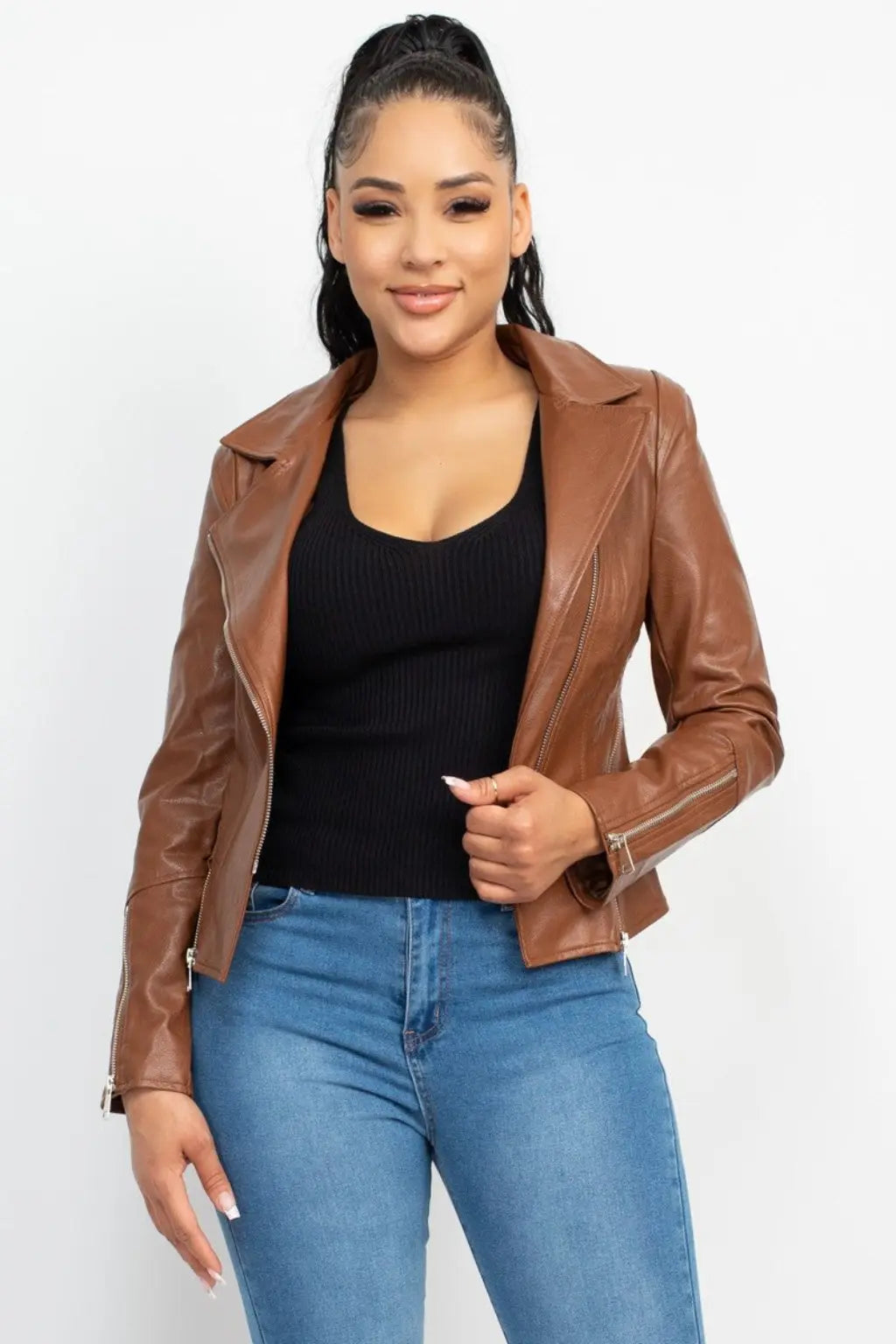 Rider Aftermath Coated Moto Leather Jacket - Epicplacess