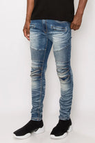 Get Started Stacked Skinny Flare Jeans jeans Epicplacess 28 Blue 
