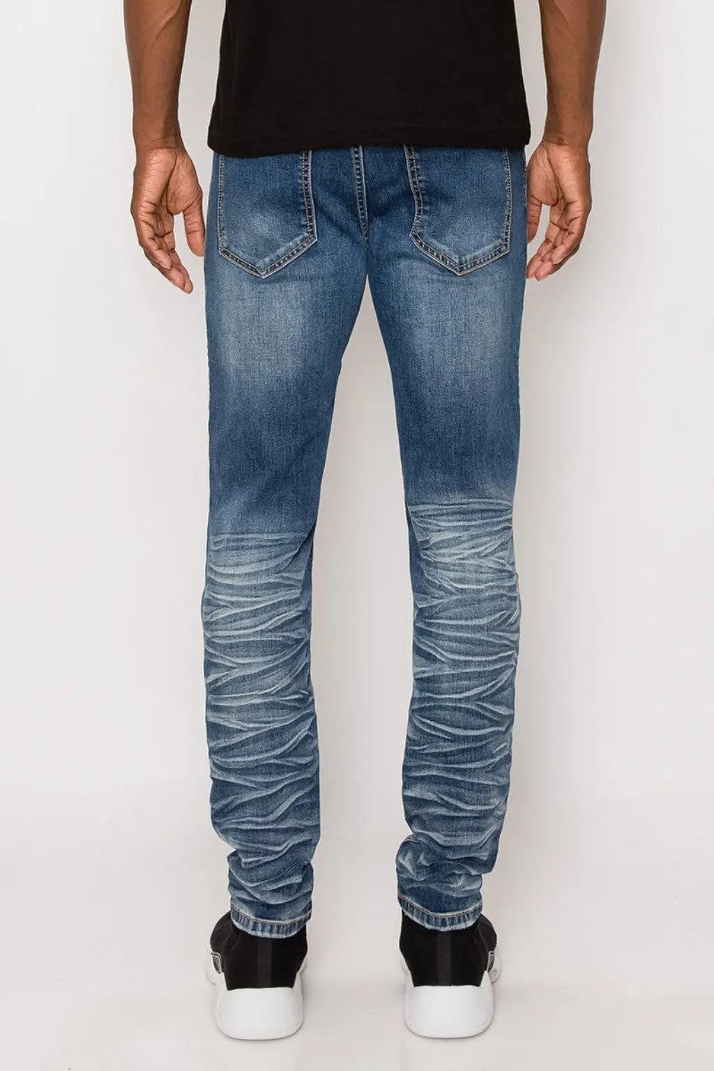 Get Started Stacked Skinny Flare Jeans jeans Epicplacess 34 Blue 
