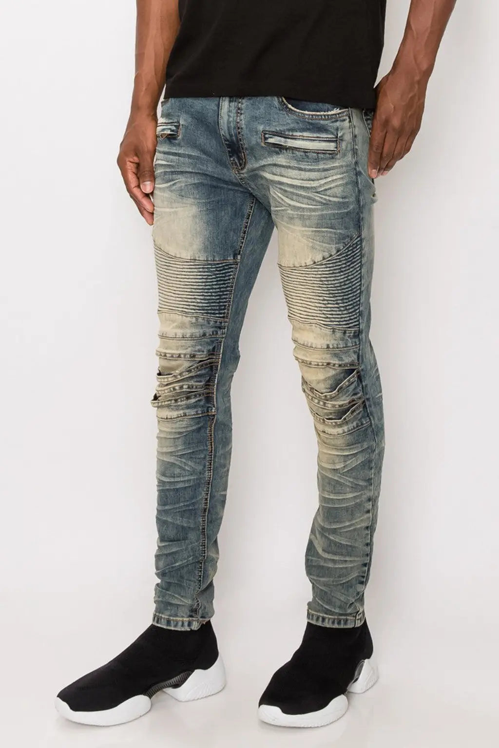 Get Started Stacked Skinny Flare Jeans jeans Epicplacess 42 Sand 