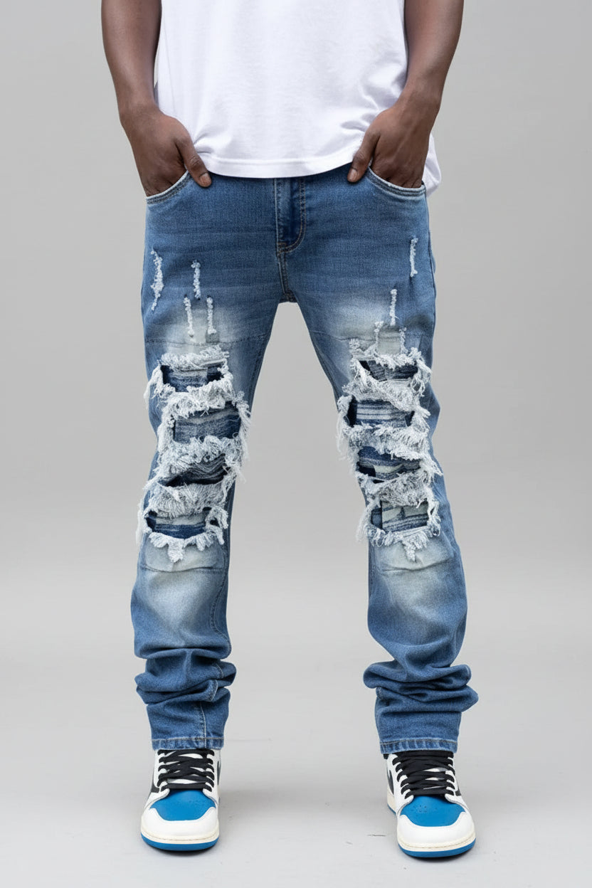 Ripped jeans side view - Epicplacess