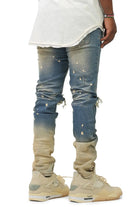 Bleached Stacked Skinny Jeans - Blue jeans Epicplacess   