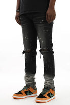 Bleached Stacked Skinny Jeans - Blue jeans Epicplacess Black 30 