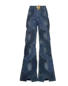 Infinity Cosmic Cutout Loop Effect Jeans-Blue JEANS Epicplacess Blue S 