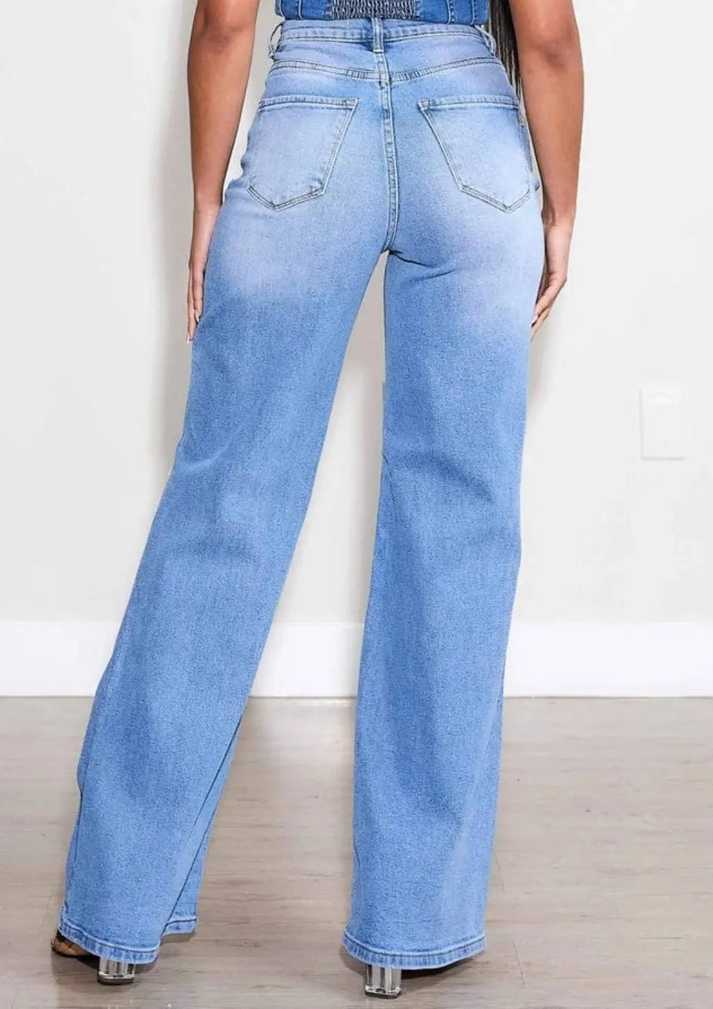 Rockstar Ripped Wide Leg Jeans JEANS Epicplacess   